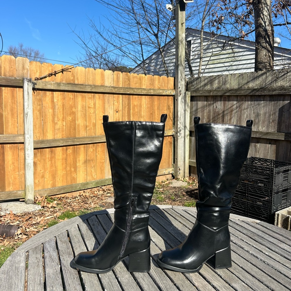 Olivia Miller‎ Solar Women's Thigh High Boots black size 7.5 spring alternative